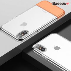 Ốp lưng Baseus Haft to Haft LV181 cho iPhone XS/ XR/ Xs Max (Soft TPU + Hard PC Fashion Transparent Silicone Case)