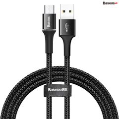 Cáp sạc nhanh siêu bền Baseus Halo Data Micro USB Quick Charge Cable cho Samsung/ Xiaomi/ Oppo/ LG / Huawei (3A, Quick charge 3.0, LED Light indicator)