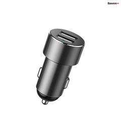 Tẩu sạc đa năng tích hợp bộ chia cổng sạc Baseus High Efficiency 1 to 2 Cigarette Lighter (Dual-Cigarette lighter 80W + Dual USB 3.1A, Smart Extended Car Charger)