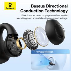 Tai Nghe Bluetooth Baseus AirGo AS01 Open-Ear TWS Earbuds (Bluetooth 5.3, 2 Mic ENC HD Call Noise Reduction)