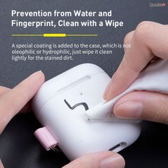 Case chống sốc có móc khoá đeo cho Airpods Baseus Let''s go Woven Label Hook Protective Case (For AirPods 1/2 Generation)