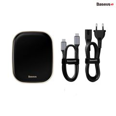 Bộ Hub mở rộng 7 in 1 tích hợp sạc 60W Baseus Type-C HUB Adapter AC Multifunctional Charger (USB 3.0*2 + HDMI + SD/TF + RJ45, 60W, 5Gbps)