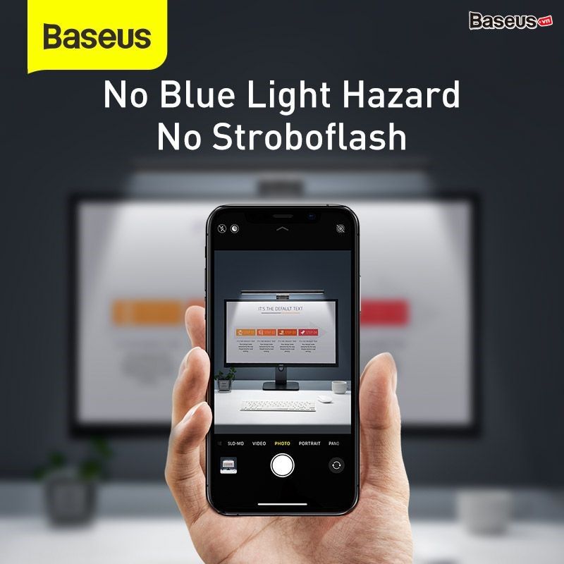 Đèn treo màn hình bảo vệ mắt Baseus i-Wok Series (i Work Youth Edition, 3 Light Mode, Anti Bluelight, USB Asymmetric light source, Stepless Dimming Screen Hanging Light)