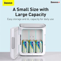 Tủ lạnh mini Baseus Igloo Mini Fridge for Students (6L, 220V, làm mát và giữ ấm)