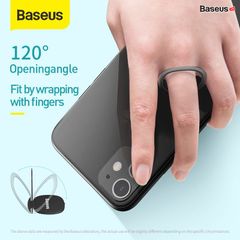 Nhẫn đeo tay chống đánh rơi điện thoại bằng hợp kim cao cấp Baseus Invisible Phone Ring Holder (2.1mm Ultra thin, Zinc Alloy, Finger Ring Holder)