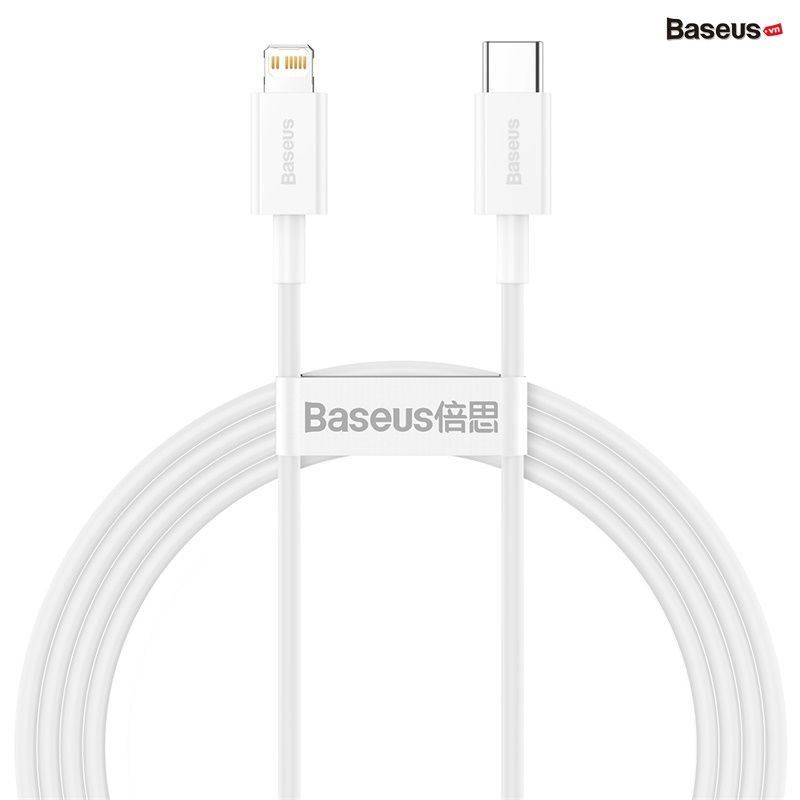 Cáp sạc nhanh siêu bền C to Lightning Baseus Superior Series PD 20W cho iPhone 12/11 Series (Type C to Lightning PD 20W/18W Fast charge & 480Mbps Data, TPE Cable)