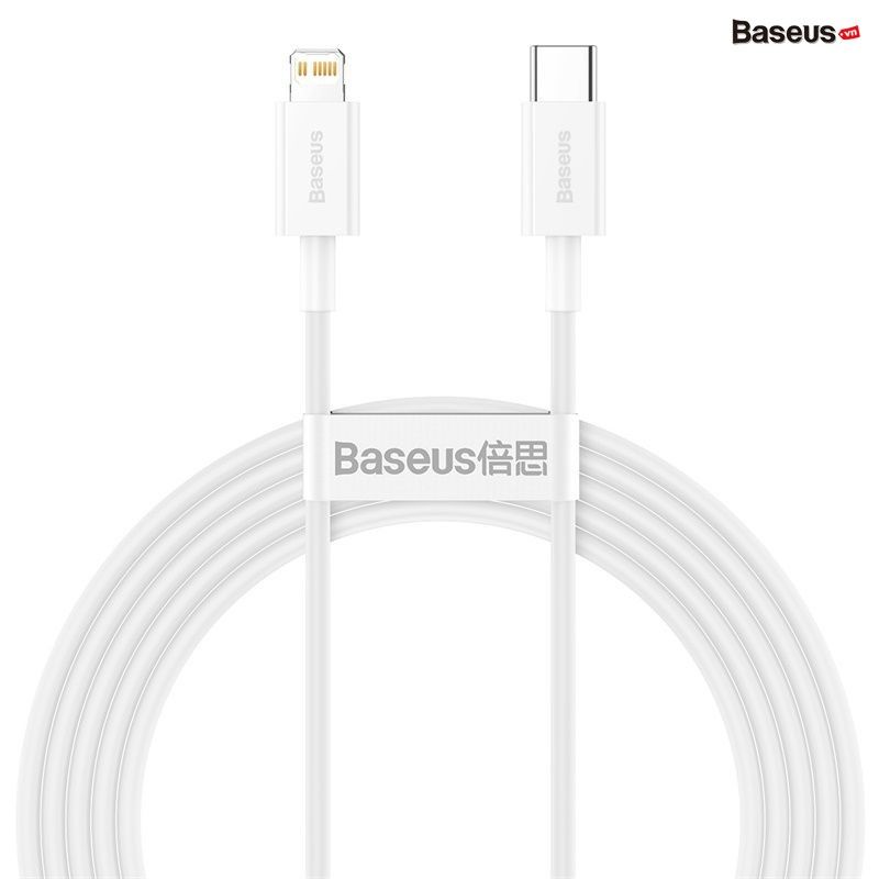 Cáp sạc nhanh siêu bền C to Lightning Baseus Superior Series PD 20W cho iPhone 12/11 Series (Type C to Lightning PD 20W/18W Fast charge & 480Mbps Data, TPE Cable)