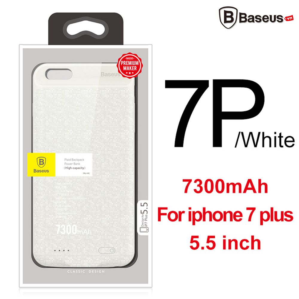 Ốp lưng tích hợp Pin Sạc dự phòng Baseus cho iPhone 6/6 Plus, 6s/6s Plus, iPhone 7/7Plus(Power Bank Case)