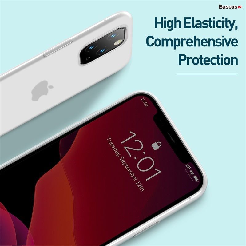 Ốp lưng chống va đập, bám bẩn cho iPhone 11/Pro/ Pro Max Baseus Jelly Liquid Silica Gel Protective Case (New Generation Silicone, Dirt Prevention Case)