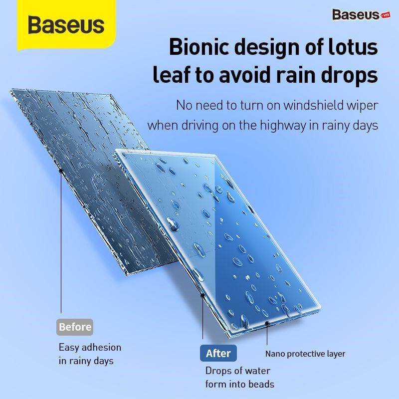 Dung dịch chống đọng nước mưa dùng cho kính và thân xe ô tô Baseus Keen Vision Glass Rainproof Agent (100ml, Waterproof/Anti-rain/Anit-fog)