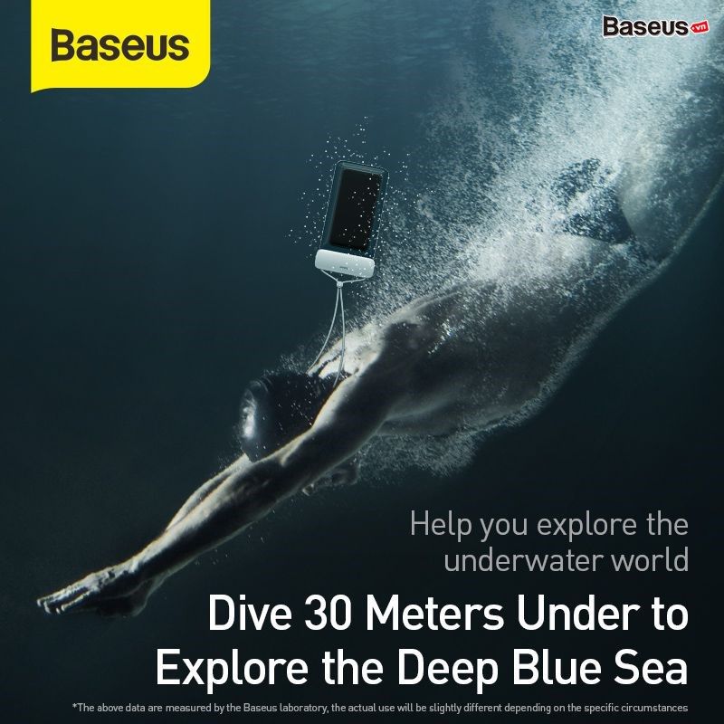 Túi chống nước dùng cho điện thoại Baseus Let''s go Slip Cover Waterproof Bag (for under 7.2 inch SmartPhone)