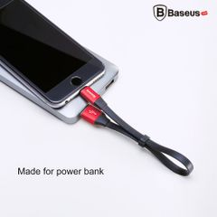 Cáp sạc và truyền dữ liệu Baseus Lightning Portable 23cm (2A, Sạc nhanh, Siêu ngắn, Siêu bền)