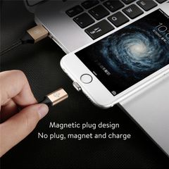 Cáp sạc từ tính Baseus Lightning Magnetic LV194 tốc độ cao dùng cho iPhone/ iPad (8 Pin , Light indicator)