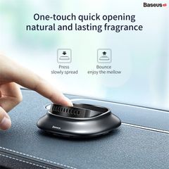 Bộ khuếch tán kèm nước hoa khô dùng cho xe hơi Baseus Little Volcano Vehicle-mounted Fragrance Holder (Metal Aromatherapy, with 4PCS Solid Perfumes )