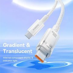 Cáp Sạc Nhanh Baseus Explorer Series 2 Fast Charging Cable Type-C to Type-C 100W Cho Macbook Laptop Điện Thoại (Smart Power-Off Fast Charging Cable with Smart Temperature Control)