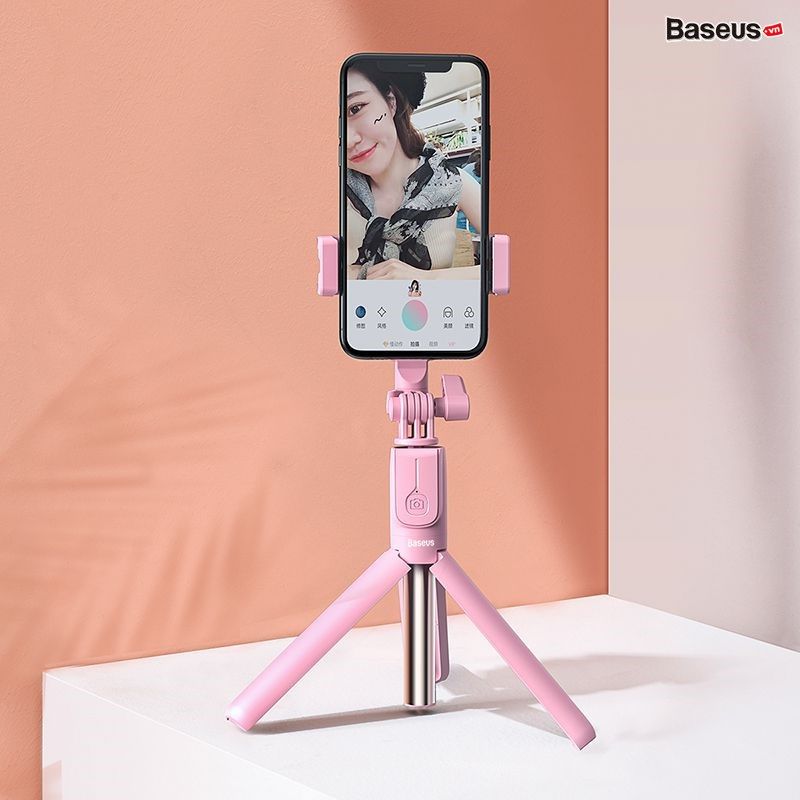 Gậy tự sướng tích hợp Tripod chân xếp gọn Baseus Lovely Bluetooth Bracket Selfie Stick Gen 2