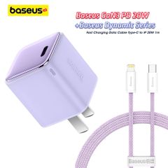 Củ Sạc Baseus GaN3 1C 20W  - Sạc nhanh, nhỏ gọn cho iPhone/iPad/Samsung/Xiaomi/Huawei (PD/QC Multi Quick Charge Support, Smart Protect)