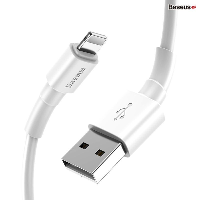 Cáp sạc nhanh, siêu bền Baseus Mini White dùng cho Smartphone/ Tablet (Type C/ Lightning/ Micro, Quick Charging & Sync Data TPE Cable)