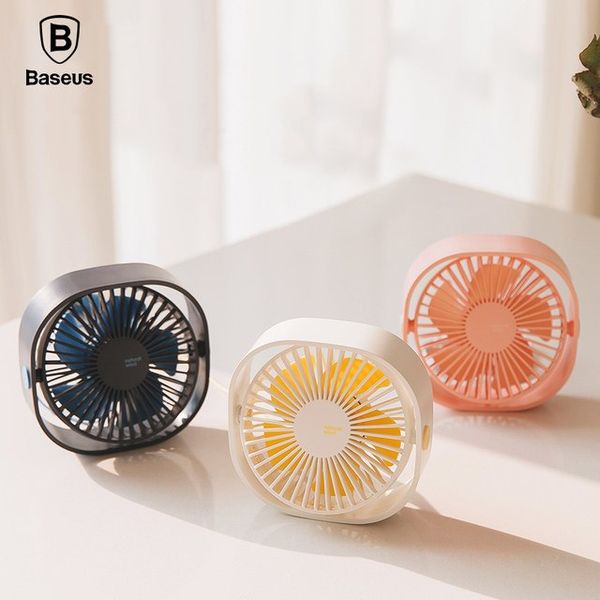 Quạt Mini để bàn Baseus Flickering Desktop Fan (3 cấp tốc độ, Nguồn USB)