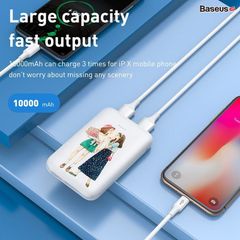 Pin sạc dự phòng nhỏ gọn Baseus Mini JA Power Bank 10000mAh dùng cho iPhone/ Samsung/ Oppo (2 Port USB)