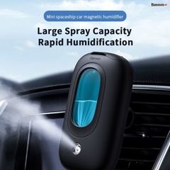 Máy phun sương tạo ẩm mini dùng trên xe hơi Baseus Mini Spaceship Car Magnetic Humidifier (50ml, Aroma Diffuser with Magnetic Car Air Vent Mount )