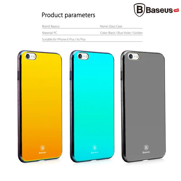 Ốp lưng tráng gương đổi màu Baseus Mirror Glass Case cho Iphone 6/ 7/ 8/ Plus