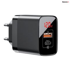 Bộ sạc nhanh PD3.0/QC 3.0 Baseus Mirror Lake PPS Digital Display Quick Charger (18W, 2 Ports,FCP/AFC/PPS/PD/QC 3.0 Full Quick Charge Protocol)