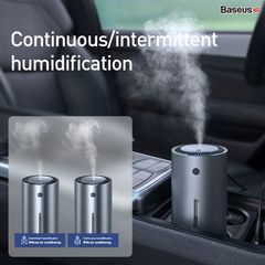 Máy phun sương tạo ẩm chuyên dùng cho xe hơi Baseus Moisturizing Car Humidifier (300ml, Alloy Air Humidifier Aroma)