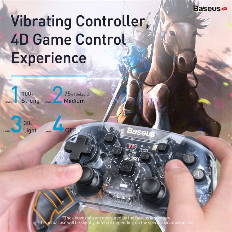 Tay cầm chơi Game không dây Baseus Nintendo Switch Motion Sensing Vibrating Gamepad (SW/PC Dual Mode)