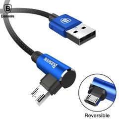 Cáp sạc nhanh và truyền dữ liệu siêu bền Baseus MVP Micro USB LV147 ( Đầu L góc 90 độ, Micro USB 2 chiều, thiết kế cải tiến dành cho Game Thủ )