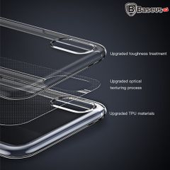 Ốp lưng Silicone trong suốt chống bụi Baseus Simplicity Series cho iPhone XS/ XR/ XS Max ( TPU Soft Silicone, Dirt-resistant Case)