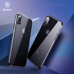 Ốp lưng Silicone trong suốt chống bụi Baseus Simplicity Series cho iPhone XS/ XR/ XS Max ( TPU Soft Silicone, Dirt-resistant Case)