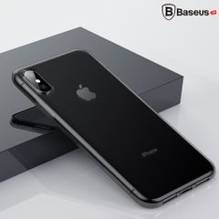 Ốp lưng Silicone trong suốt chống bụi Baseus Simplicity Series cho iPhone XS/ XR/ XS Max ( TPU Soft Silicone, Dirt-resistant Case)