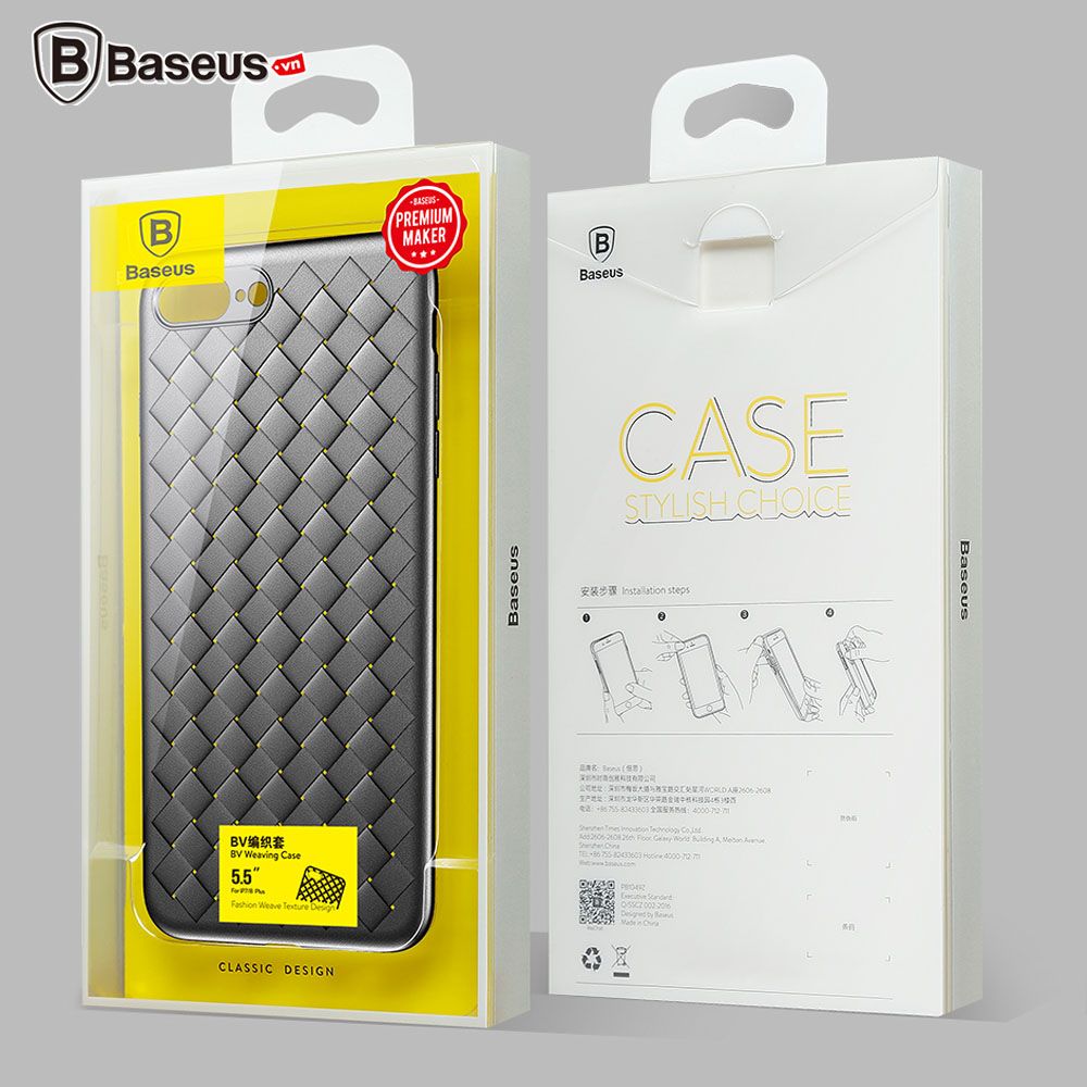 Ốp lưng Baseus BV Weaving Case LV182 cho iPhone 6/ 7/ 8/ Plus/iPhone X (Ultra Thin Soft TPU Silicone)