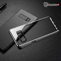 Ốp lưng trong suốt viền si màu Crome Baseus Glitter Case cho Samsung Galaxy Note 8 ( Ultra Thin, Luxury Plating Hard Plastic Case)