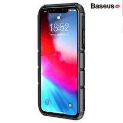 Ốp lưng trong suốt viền Silicone chống va đập Baseus Panzer Case cho iPhone XR 6.1 inch (Transparent Acrylic + TPU Hybrid Case)