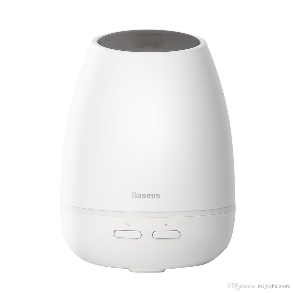 Máy phun sương, tạo ẩm, khuếch tán tinh dầu Mini Baseus Creamy-White Aroma (90ml, USB 5V, Ultrasonic Air Diffuser/ Humidifier Atomizer)