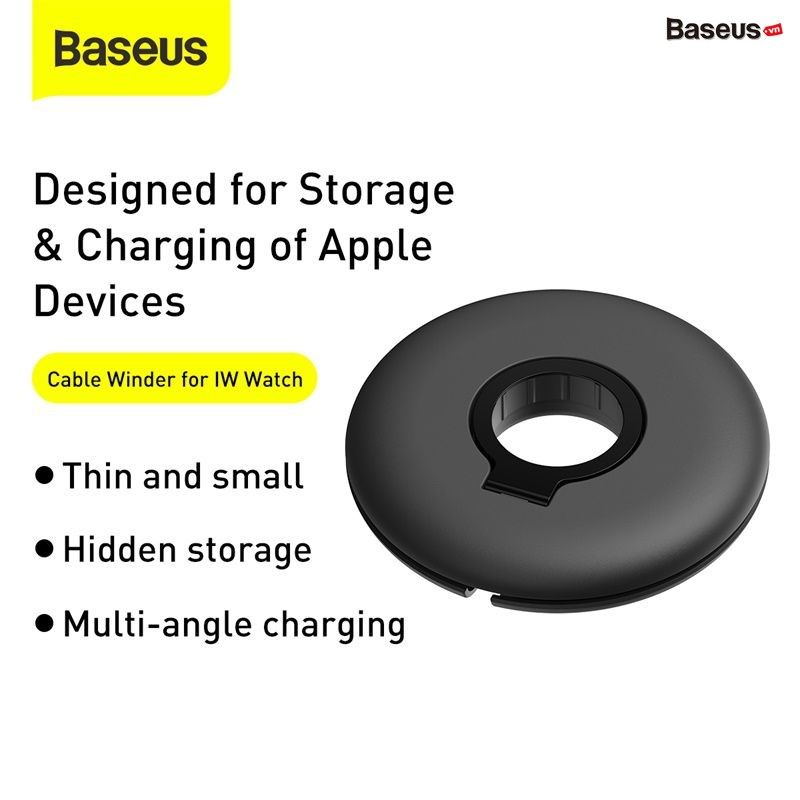 Đế giữ dây sạc, chống rối dùng cho Apple Watch Baseus Planet Cable Winder (For Apple Watch Series 1-5)
