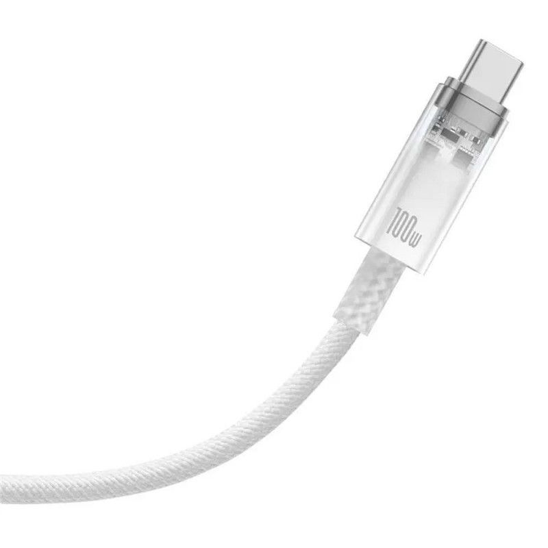 Cáp Sạc Nhanh Baseus Explorer Series 2 Fast Charging Cable Type-C to Type-C 100W Cho Macbook Laptop Điện Thoại (Smart Power-Off Fast Charging Cable with Smart Temperature Control)