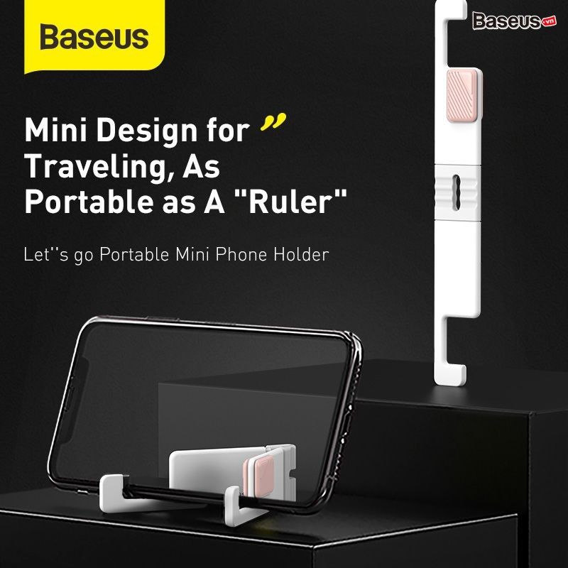 Đế giữ điện thoại/Tablet mini xếp gọn Baseus Let''s Go Portable And Mini Mobile Phone Holder