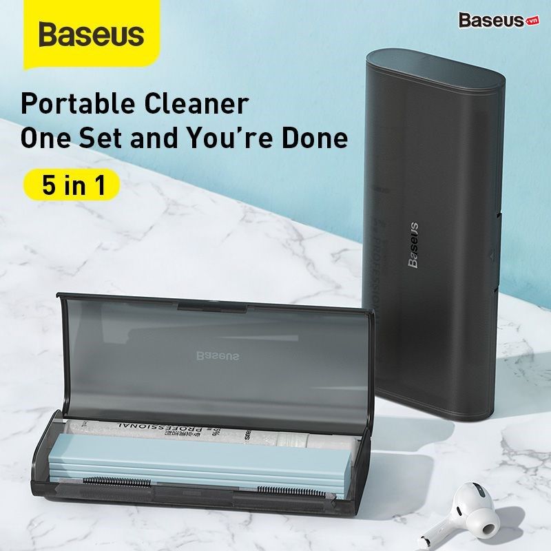 Bộ dụng cụ vệ sinh mini Baseus Portable Cleaning Set chuyên dụng cho Smartphone/Airpod/Screen/Keyboard