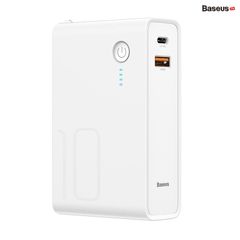 Bộ sạc nhanh tích hợp pin dự phòng Baseus Power Station 2in1 10000mAh PD3.0/QC3.0 (18W Type C and USB Double Quick Charge, Travel Charger & Powerbank)