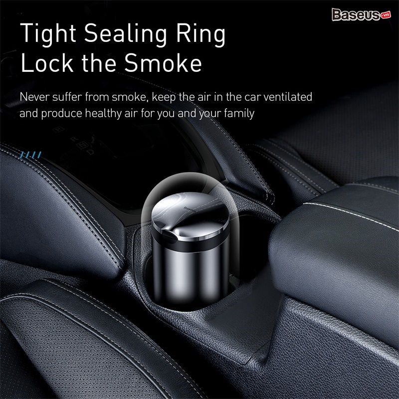 Gạt tàn thuốc mini cao cấp dùng cho xe ô tô Baseus Premium Car Ashtray