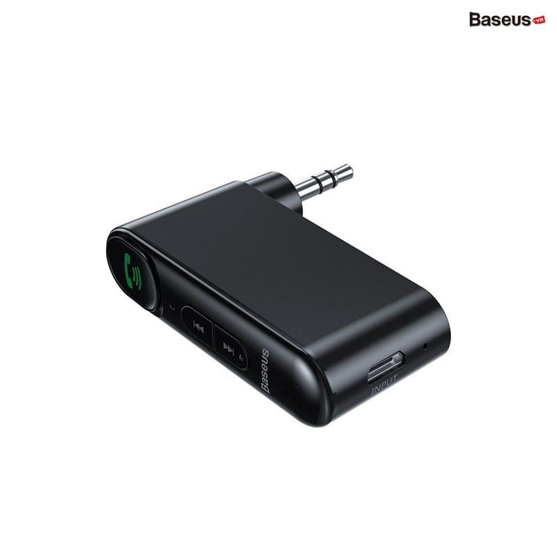 Bộ Bluetooth Receiver dùng cho xe hơi Baseus Qiyin AUX ( Car AUX 3.5mm Bluetooth Receiver/ Adapter)