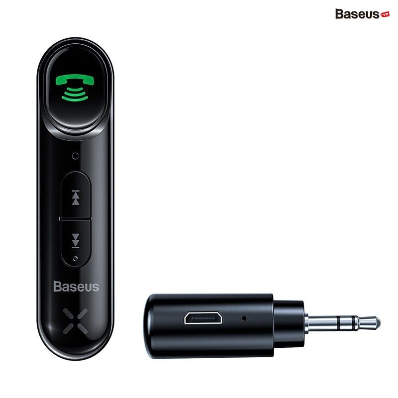 Bộ Bluetooth Receiver dùng cho xe hơi Baseus Qiyin AUX ( Car AUX 3.5mm Bluetooth Receiver/ Adapter)