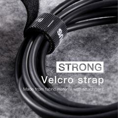 Dây Velcro (dán/ xé) dùng cố định cáp Baseus Rainbow Circle Velcro Straps  ( Reusable Cable Tie Fastening Tape Wire Organizer )
