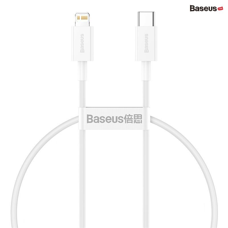 Cáp sạc nhanh siêu bền C to Lightning Baseus Superior Series PD 20W cho iPhone 12/11 Series (Type C to Lightning PD 20W/18W Fast charge & 480Mbps Data, TPE Cable)