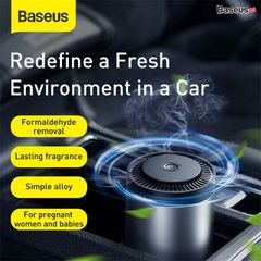 Bộ nước hoa khô khử mùi, lọc không khí dùng cho xe hơi Baseus Ripple Car Cup Holder Air Freshener (with Formaldehyde PurificationFunction)