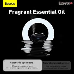 Bộ Lọc Không Khí Trên Xe Hơi Baseus Wisdom Car Smart Atomized Air Freshener Essential Oil Refill APP Control