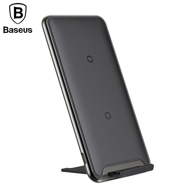 Đế sạc nhanh không dây Baseus 3 Coils Wireless Quick Charge cho iPhone 8/ iPX/ XR/ XS/XS Max/ Samsung S8/ S9/ Note 8/9 (10W, Qi Wireless Quick Charge)